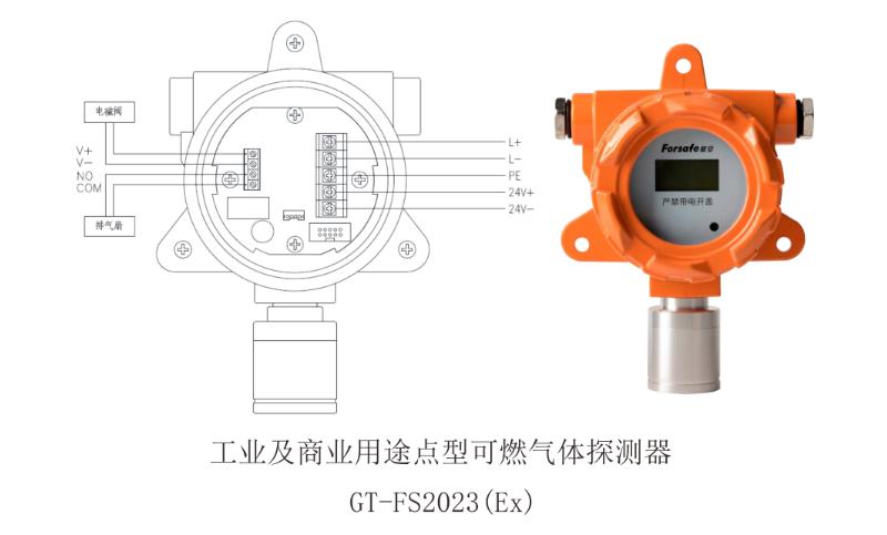 FS2023(Ex）工业及商业用途点型可燃气体辽宁探测器接线图